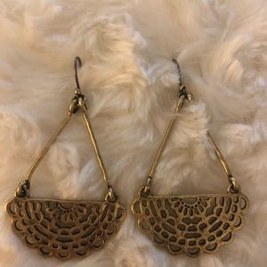 Lucky antique gold earrings!